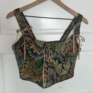 NEW Vintage Cottagecore Floral Corset